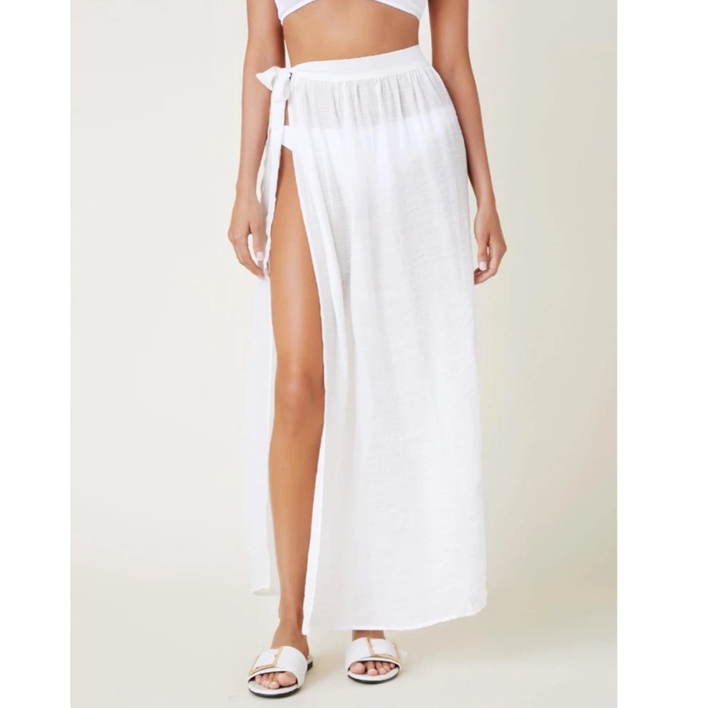 Knot Side Cover Up Skirt